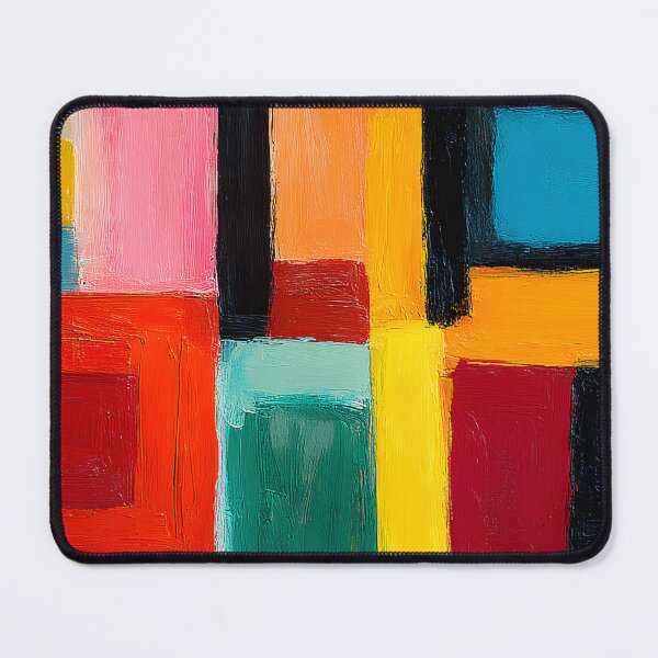 Item preview, Vivid Rectangular Geometry - Bold Colors and Dynamic Shapes Creating a Lively Visual Impact designed and sold by OlfactoART Studio.