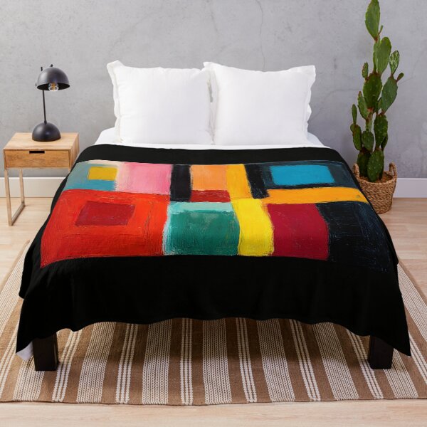 Item preview, Vivid Rectangular Geometry - Bold Colors and Dynamic Shapes Creating a Lively Visual Impact designed and sold by OlfactoART Studio.