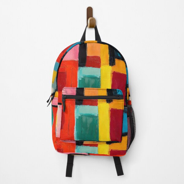 Item preview, Vivid Rectangular Geometry - Bold Colors and Dynamic Shapes Creating a Lively Visual Impact designed and sold by OlfactoART Studio.