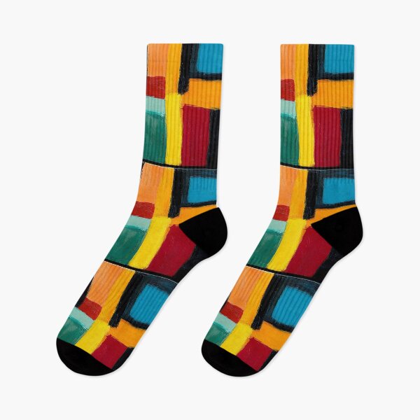 Item preview, Vivid Rectangular Geometry - Bold Colors and Dynamic Shapes Creating a Lively Visual Impact designed and sold by OlfactoART Studio.