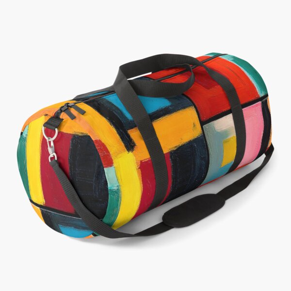Item preview, Vivid Rectangular Geometry - Bold Colors and Dynamic Shapes Creating a Lively Visual Impact designed and sold by OlfactoART Studio.