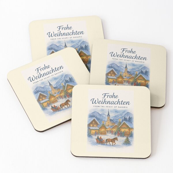 Item preview, Frohe Weihnachten from Bavaria – Alpine Christmas Market designed and sold by Novel Works Studio.