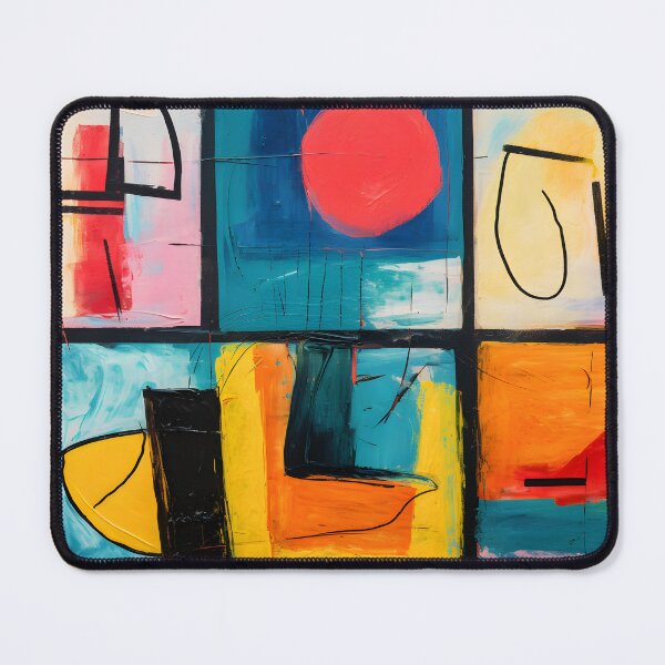 Item preview, Vibrant Abstract Design - Bold Color Sections Creating a Dynamic and Expressive Composition designed and sold by OlfactoART Studio.