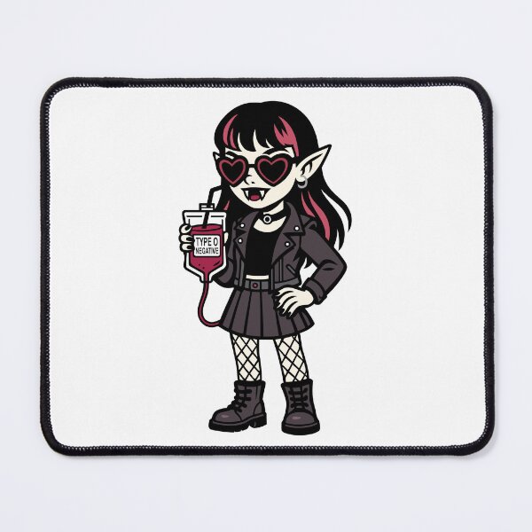 Item preview, Vampire Girl – Midnight Pop Style | Cute Gothic Alt Character Design designed and sold by Weasel Graphix.