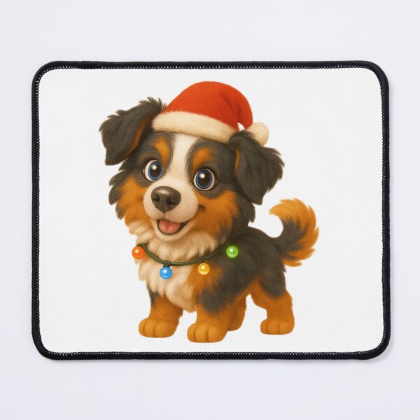 Item preview, Christmas Australian Shepherd designed and sold by Sillytoe.
