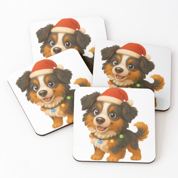 Item preview, Christmas Australian Shepherd designed and sold by Sillytoe.