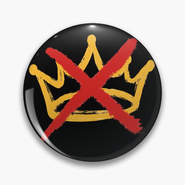 Item preview, No Kings – Bold Crown and Red X designed and sold by getpressedshirt.