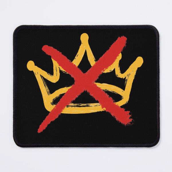 Item preview, No Kings – Bold Crown and Red X designed and sold by getpressedshirt.