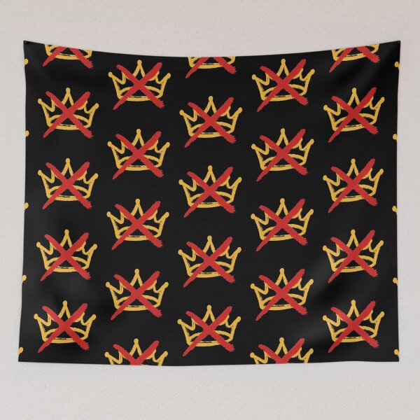 Item preview, No Kings – Bold Crown and Red X designed and sold by getpressedshirt.