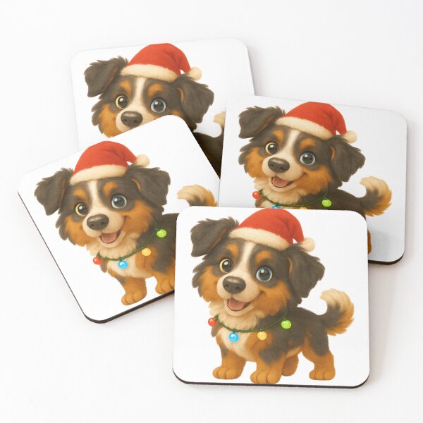 Item preview, Christmas Australian Shepherd Mix designed and sold by Sillytoe.