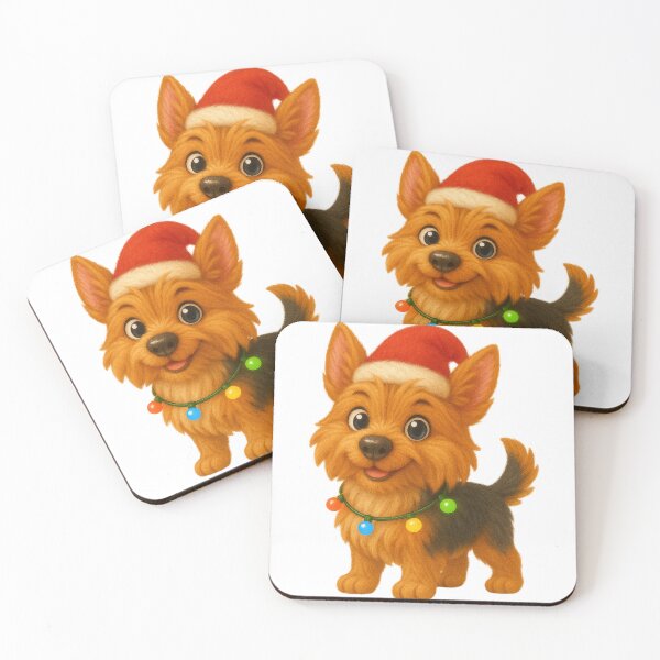 Item preview, Christmas Australian Terrier designed and sold by Sillytoe.