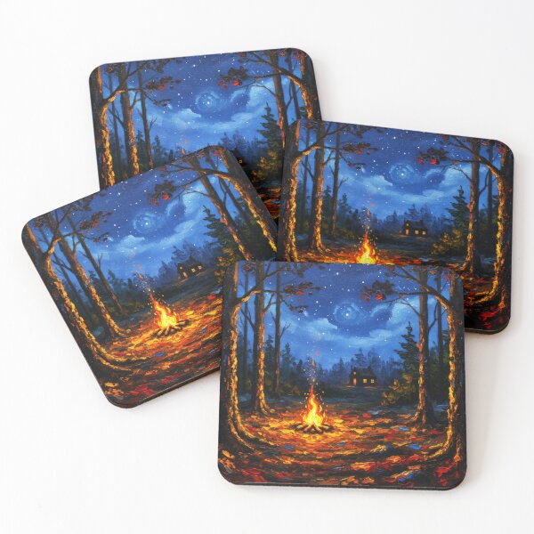 Item preview,  Fall autumn woods forest night ambience  designed and sold by scicilysimonee.