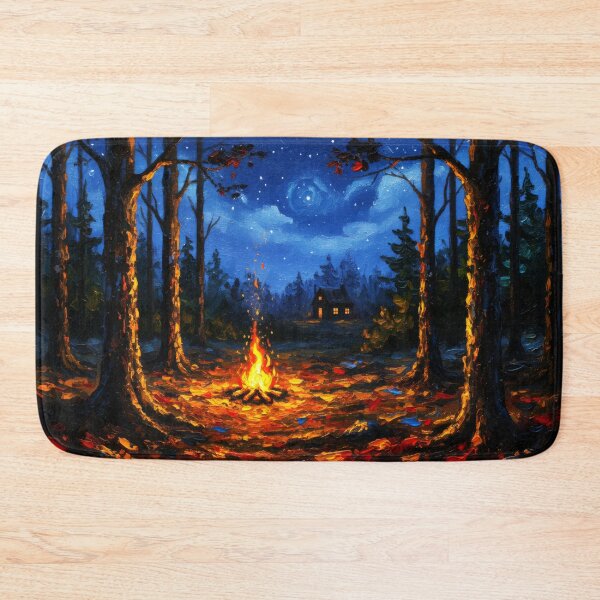 Item preview,  Fall autumn woods forest night ambience  designed and sold by scicilysimonee.