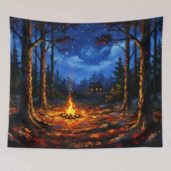 Item preview,  Fall autumn woods forest night ambience  designed and sold by scicilysimonee.