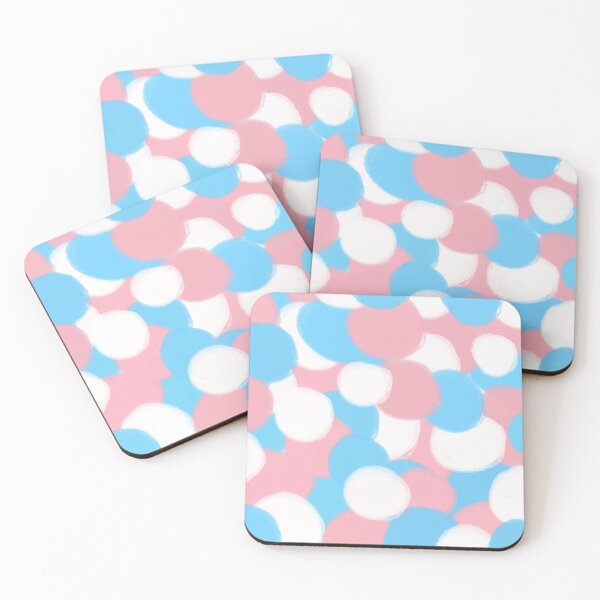 Item preview, Abstract Painted Circles Transgender Pride Flag designed and sold by RyanGDesign.