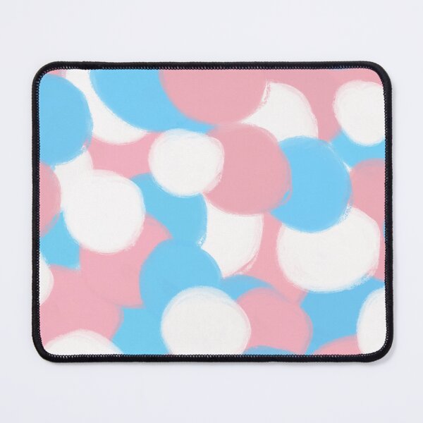 Item preview, Abstract Painted Circles Transgender Pride Flag designed and sold by RyanGDesign.