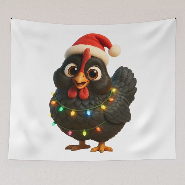 Item preview, Christmas Australorp Chicken 1 designed and sold by Sillytoe.
