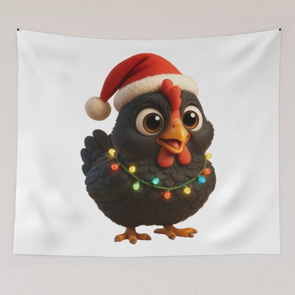 Item preview, Christmas Australorp Chicken 2 designed and sold by Sillytoe.