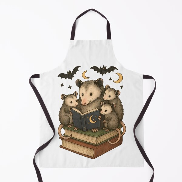 Item preview, Moonlight Tales Shirt | Cute Opossum Family Reading Tee | Cozy Halloween Night Story Gift designed and sold by ClinicalHubs.