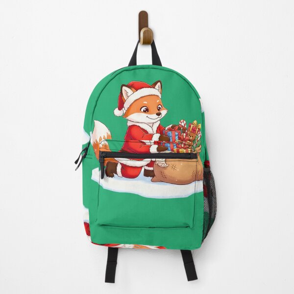 Item preview, Santa's Fox Helper | Cute Fox in Santa Suit Packing a Sack of Toys designed and sold by E-SarnEdge.