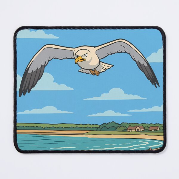 Item preview, Sandy Claws Is Coming To Town Funny Seagull Christmas Holiday Poster designed and sold by White-Camel.