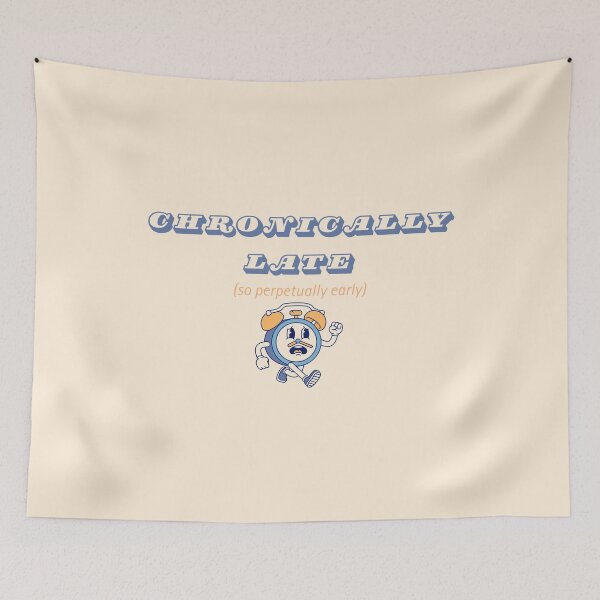 Item preview, Chronically Late, Perpetually Early - Running Clock designed and sold by adhdbrainstatic.
