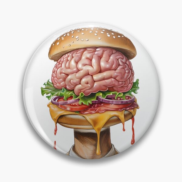 Item preview, Zombie Burger Head  designed and sold by NightTimeJ.