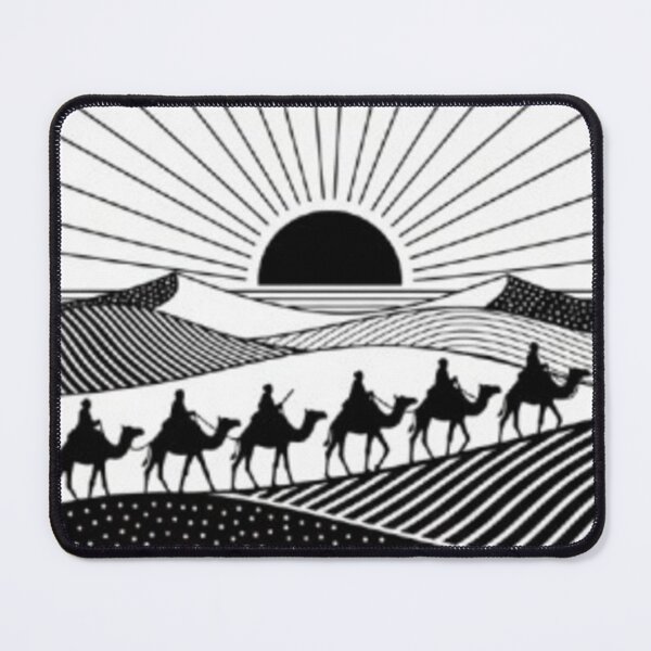 Item preview, Discover Algeria: Vintage Sahara Sunset Travel Poster designed and sold by zdzdesigner.