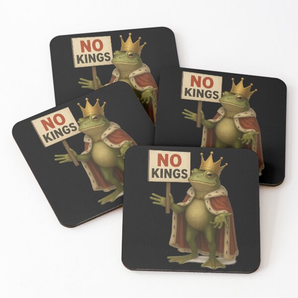 Item preview, No Kings Realistic Frog designed and sold by getpressedshirt.