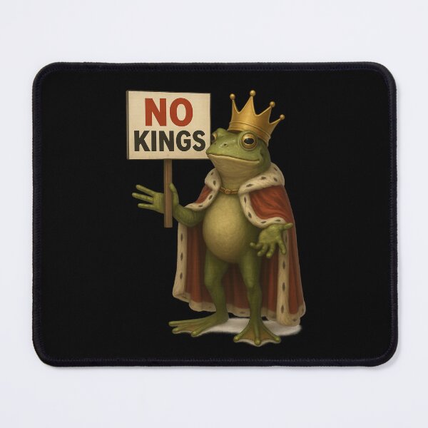 Item preview, No Kings Realistic Frog designed and sold by getpressedshirt.