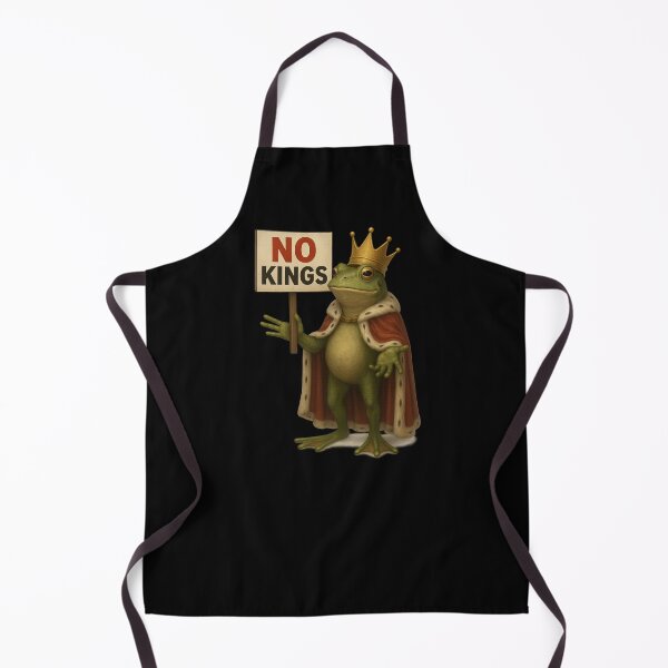 Item preview, No Kings Realistic Frog designed and sold by getpressedshirt.