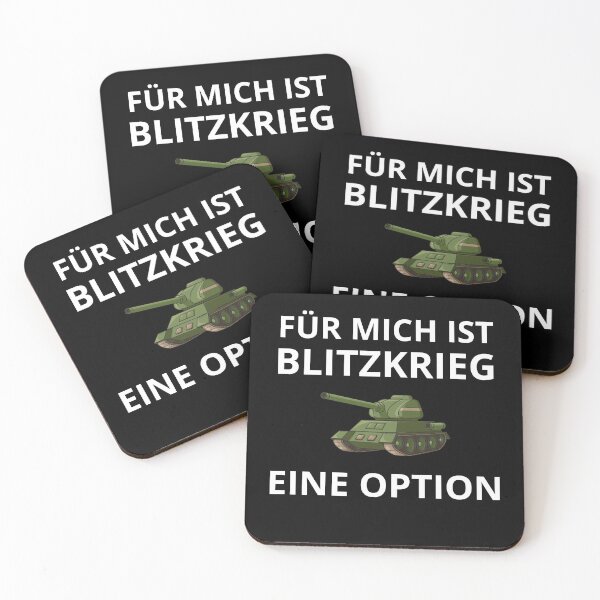 Item preview, For me, Blitzkrieg is an option Shirt – War Meme, Black Humor, Gaming T-Shirt designed and sold by Fiebertraum Fashion.