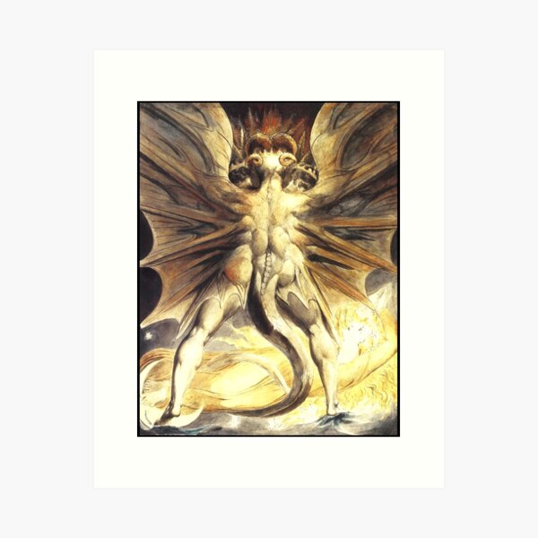 Item preview, HD The Great Red Dragon (Rev 12)  (serie - number 2 of 4) by William Blake HIGH DEFINITION  (original colors) designed and sold by MINDTHECHERRY.