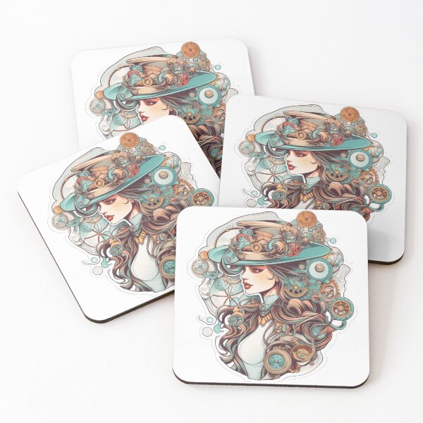 Item preview, Steampunk Clockwork Lady Engineer – Victorian Inventor designed and sold by RBCreates.