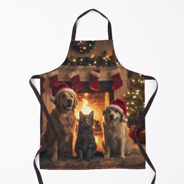Item preview, "Santa Paws Trio – Festive Pets in Holiday Spirit" designed and sold by NaomiRut.