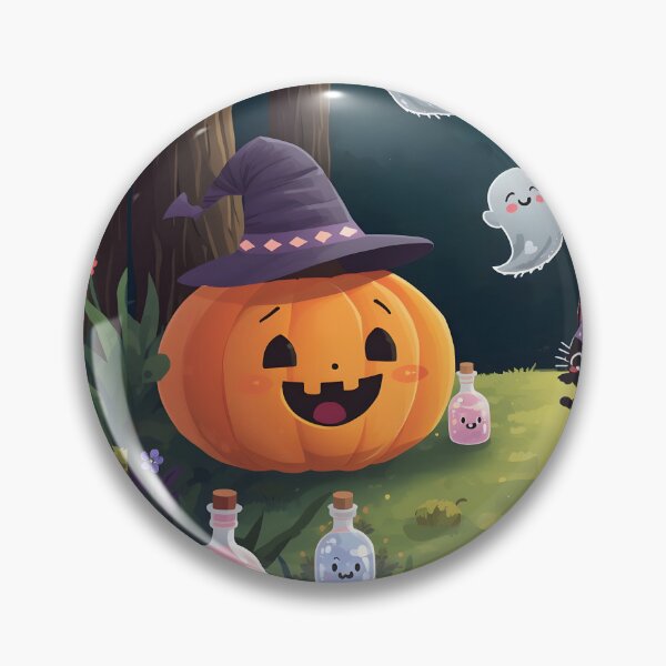 Item preview, Moonlit Enchanted Grove Sticker Pack - Smiling Pumpkin, Kawaii Skele-Bat, and Magic Potion Decals designed and sold by MoonlitDoodles1.