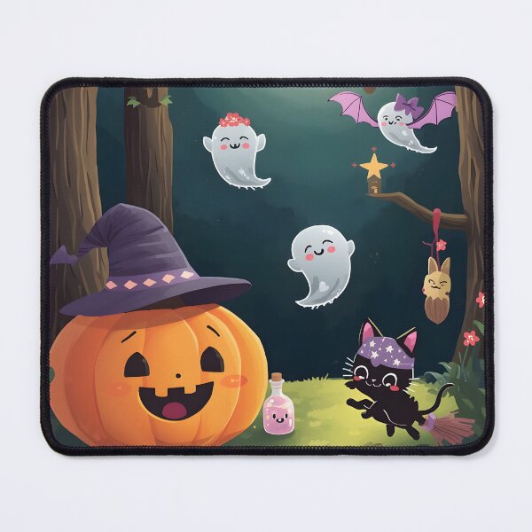Item preview, Moonlit Enchanted Grove Sticker Pack - Smiling Pumpkin, Kawaii Skele-Bat, and Magic Potion Decals designed and sold by MoonlitDoodles1.