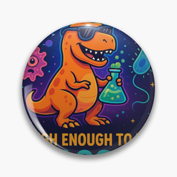Aperçu de l'œuvre Assez robuste pour être biologiste – Design amusant de T-Rex scientifique | Cadeau pour passionné de biologie créée et vendue par EngineeringNerd.