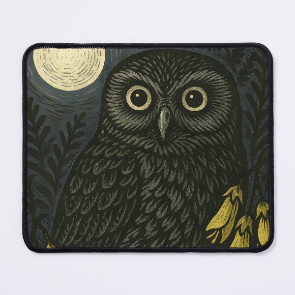 Item preview, Ruru (Morepork) Moon Night designed and sold by MvuuStudio.