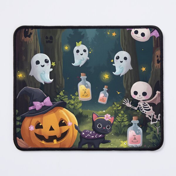 Item preview, Twilight Enchanted Forest Sticker Pack - Cute Witch Pumpkin, Kawaii Skele-Bat, and Magic Potion Decals designed and sold by MoonlitDoodles1.