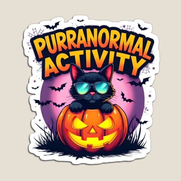 Item preview, Purranormal Activity – Vintage Black Cat Halloween T-Shirt designed and sold by relso.