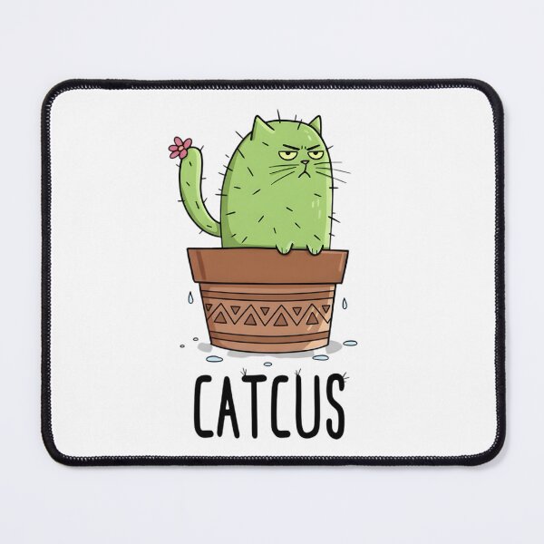 Item preview, CATCUS Funny Grumpy Cactus Cat Pun - Prickly Feline Humor Art designed and sold by InfiniteOrbit.