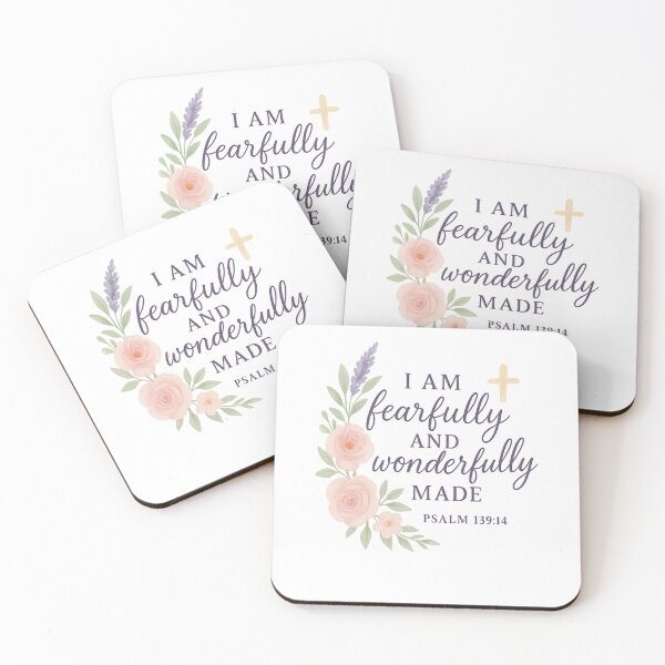 Item preview, Psalm 139:14 – I Am Fearfully and Wonderfully Made | Christian Affirmation Design designed and sold by Livybugdesigns.