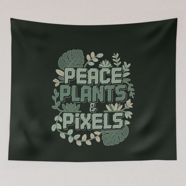 Item preview, Peace Plants & Pixels – Cozy Gamer Botanical Aesthetic designed and sold by DeesDeesigns.