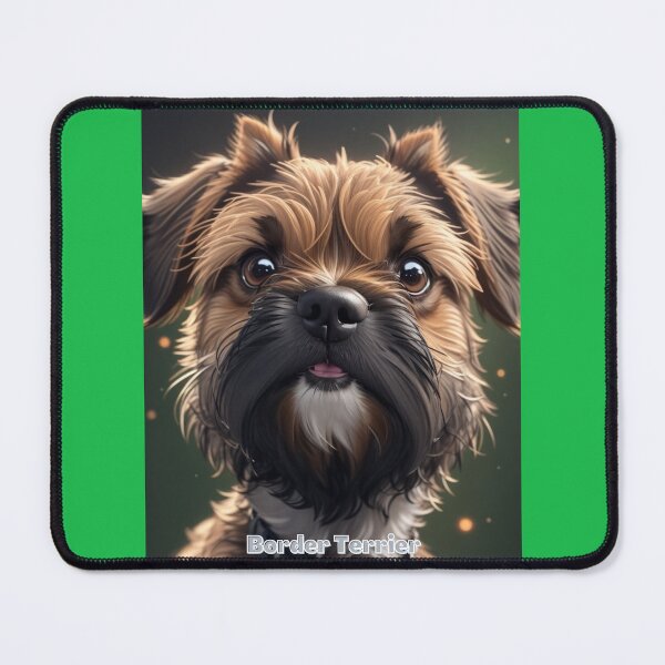 Item preview, Close-Up of Cute Border Terrier Dog With Adorable Expression and Fluffy Fur designed and sold by KJ-Books.