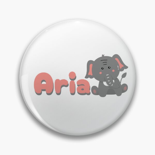 Item preview, Aria (Elephant) Name Sticker designed and sold by pikes84.
