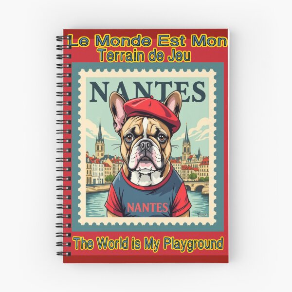 Item preview, Adventurous French Bulldog ‘The World Is My Playground’ Stamp – Frenchie Lover Gift & Travel Dog Tee/Mug designed and sold by StickersNQuotes.