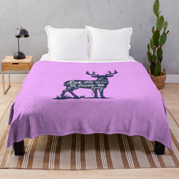 Item preview, Let All That You Do Be Done in Love – Inspirational Deer Typography Art designed and sold by BongoGraph.