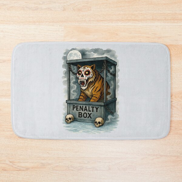 Item preview, Sugar Tiger Skull - Hockey Halloween designed and sold by aylastyle.