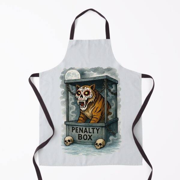 Item preview, Sugar Tiger Skull - Hockey Halloween designed and sold by aylastyle.